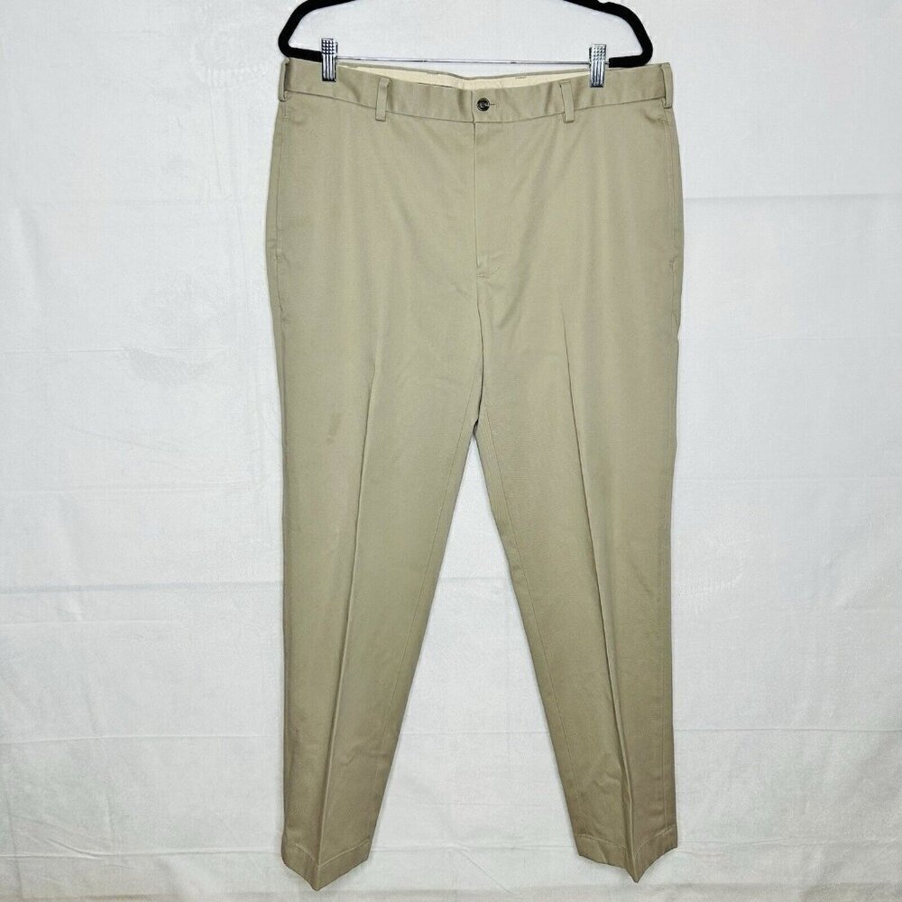 Brooks Brothers Advantage Chino Clark Fit Khaki Pants 38 x 32 100% Cotton